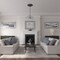 Ekena Millwork Marseille Ceiling Medallion (Fits Canopies up to 7 3/8"), 21"OD x 2"P, Stone Hearth Crackle CM21MASHC - alternate 3